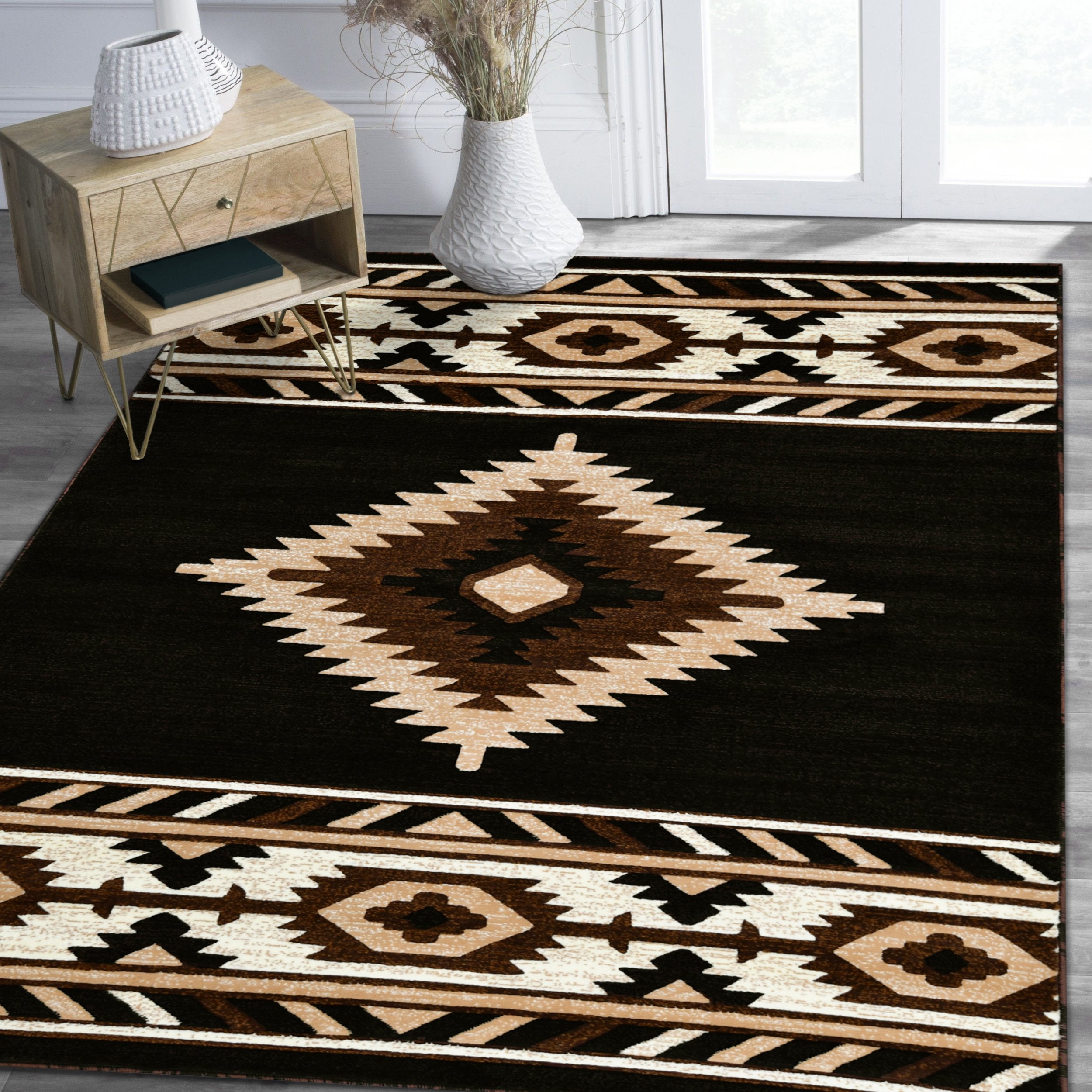 HR Southwestern Rugs Tribal Medallion #41