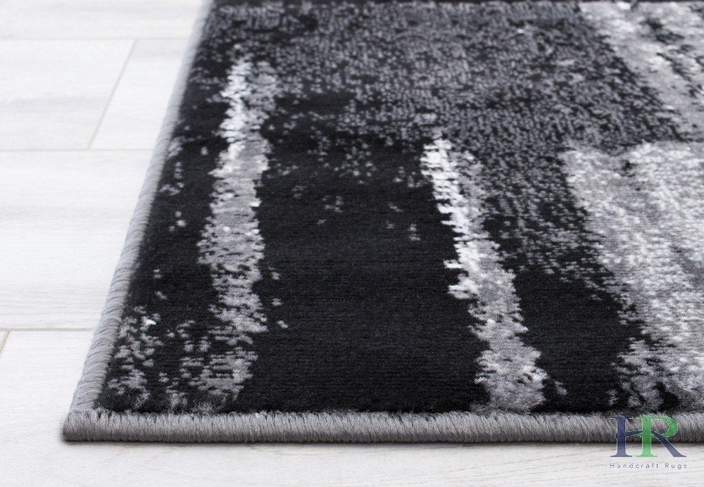 Modern Design Mixed Brush Pattern Colors Area Rug