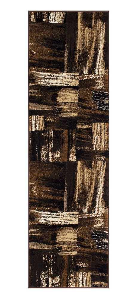 Modern Design Mixed Brush Pattern Colors Area Rug