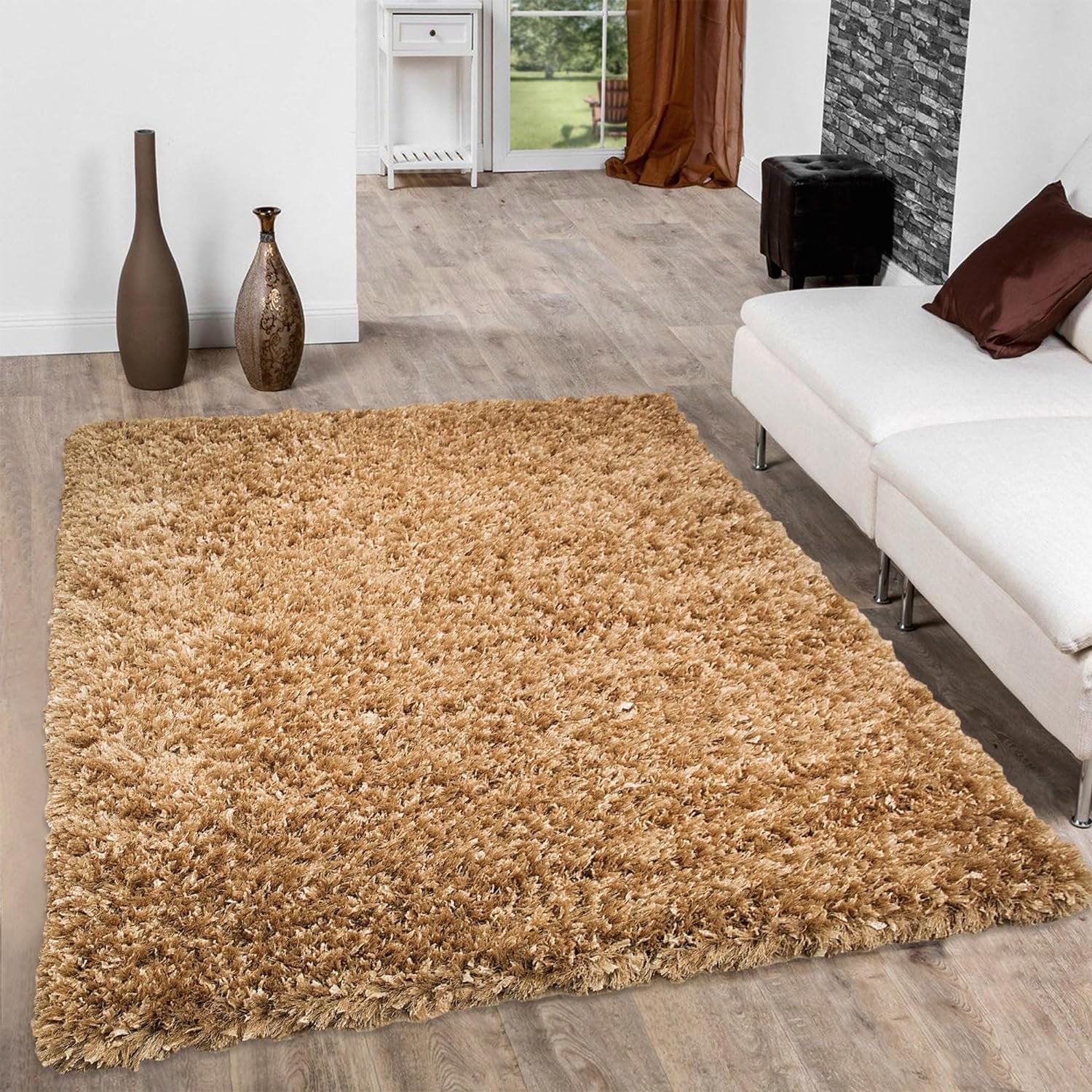 HR Luxury Shaggy Area Rug - Hand Tufted in India