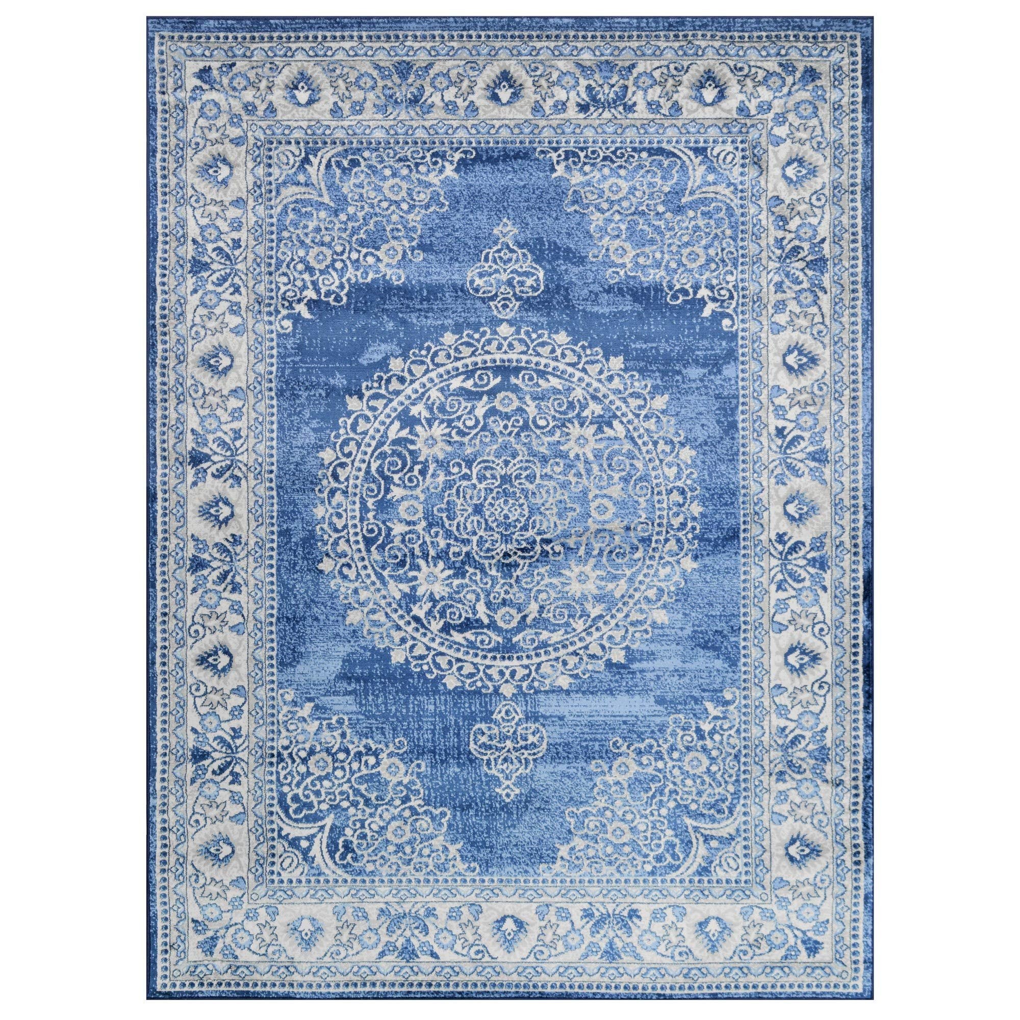 HR Traditional Rug for Living Room Antiqued Oriental Boho Décor