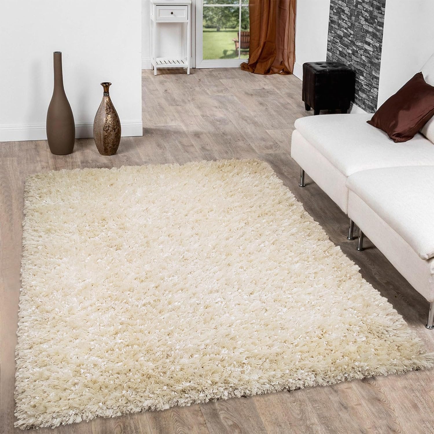 HR Luxury Shaggy Area Rug - Hand Tufted in India