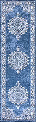 HR Traditional Rug for Living Room Antiqued Oriental Boho Décor Rugs for Bedroom