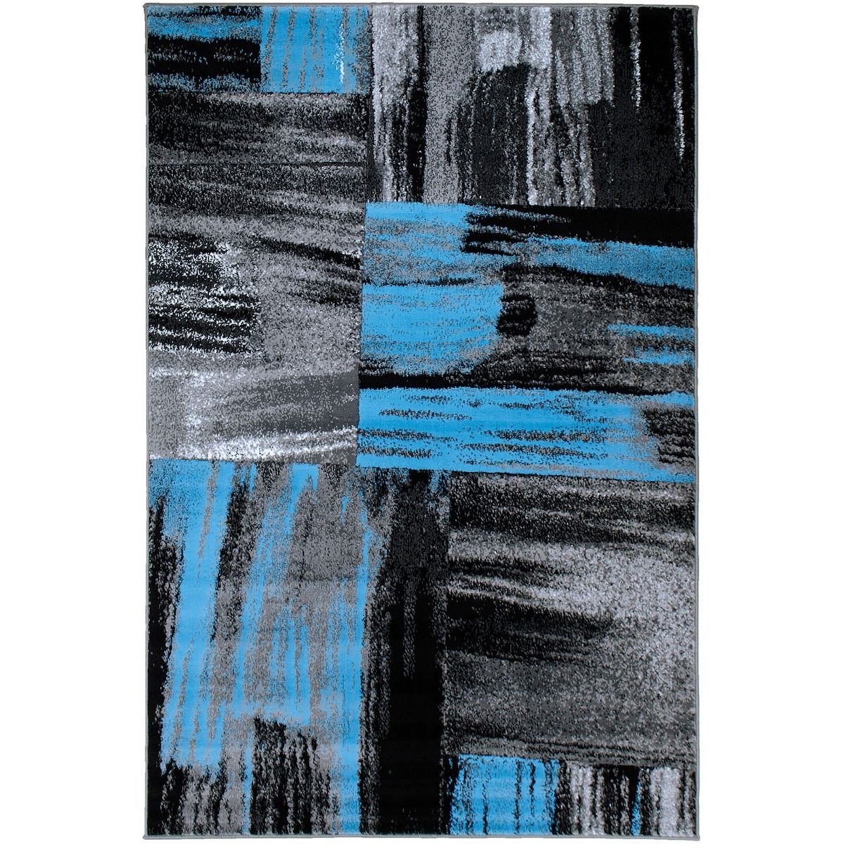 Modern Design Mixed Brush Pattern Colors Area Rug