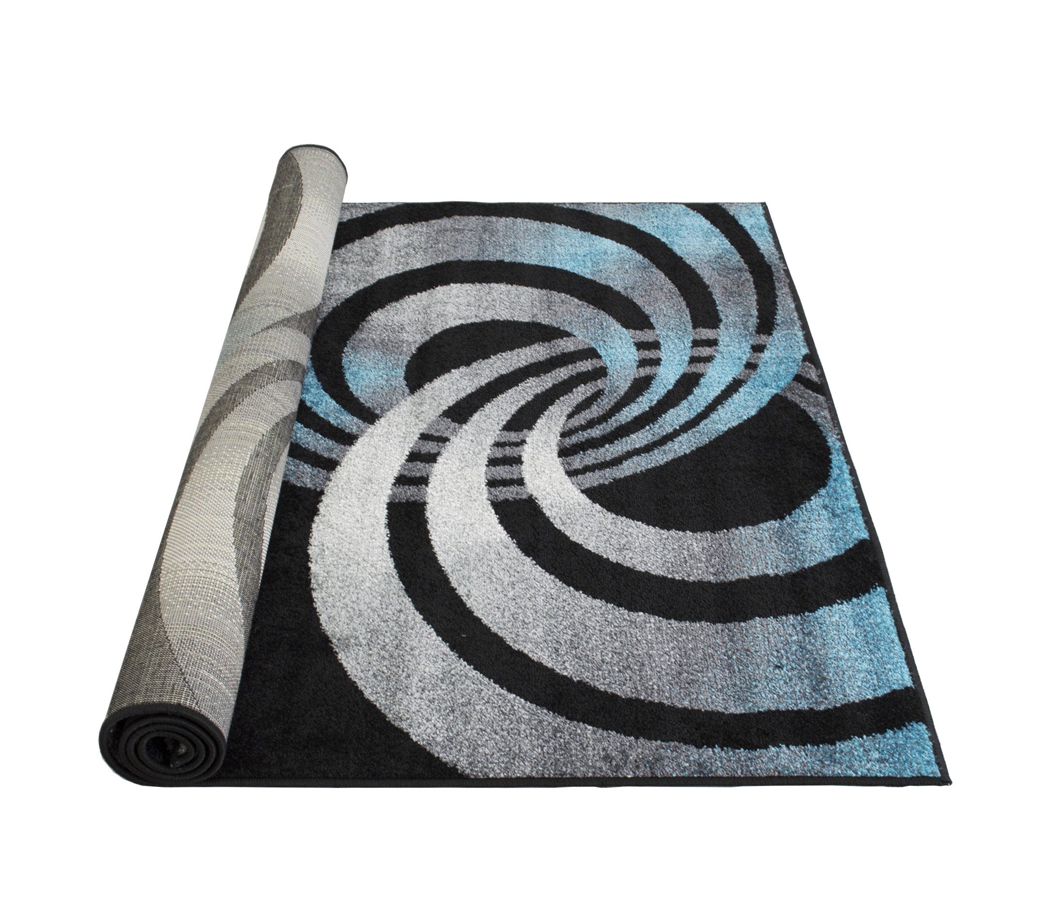 Spiral Distressed Rugs #87