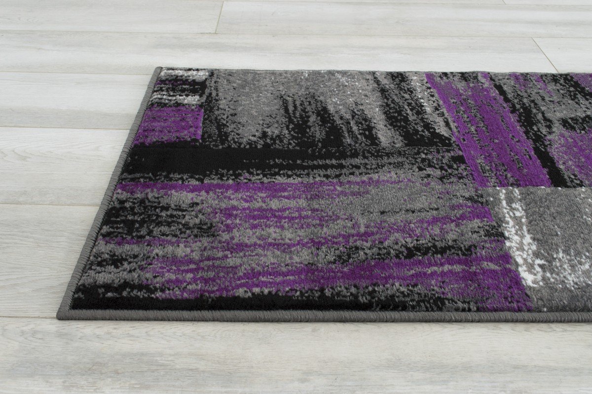 Modern Design Mixed Brush Pattern Colors Area Rug