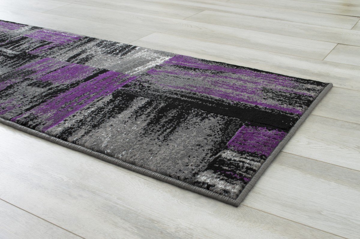 Modern Design Mixed Brush Pattern Colors Area Rug