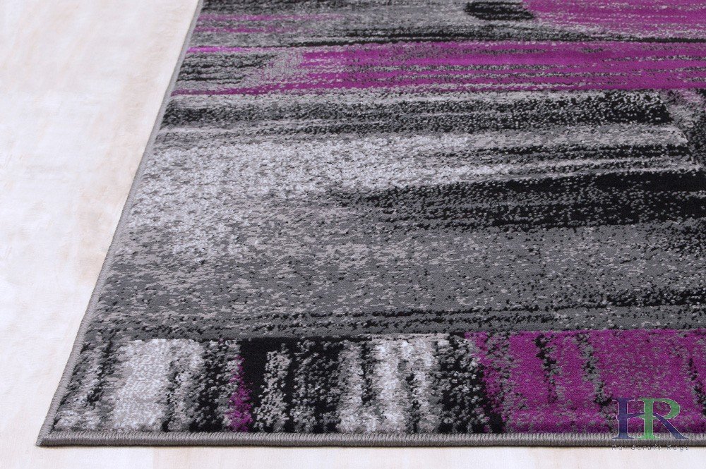 Modern Design Mixed Brush Pattern Colors Area Rug