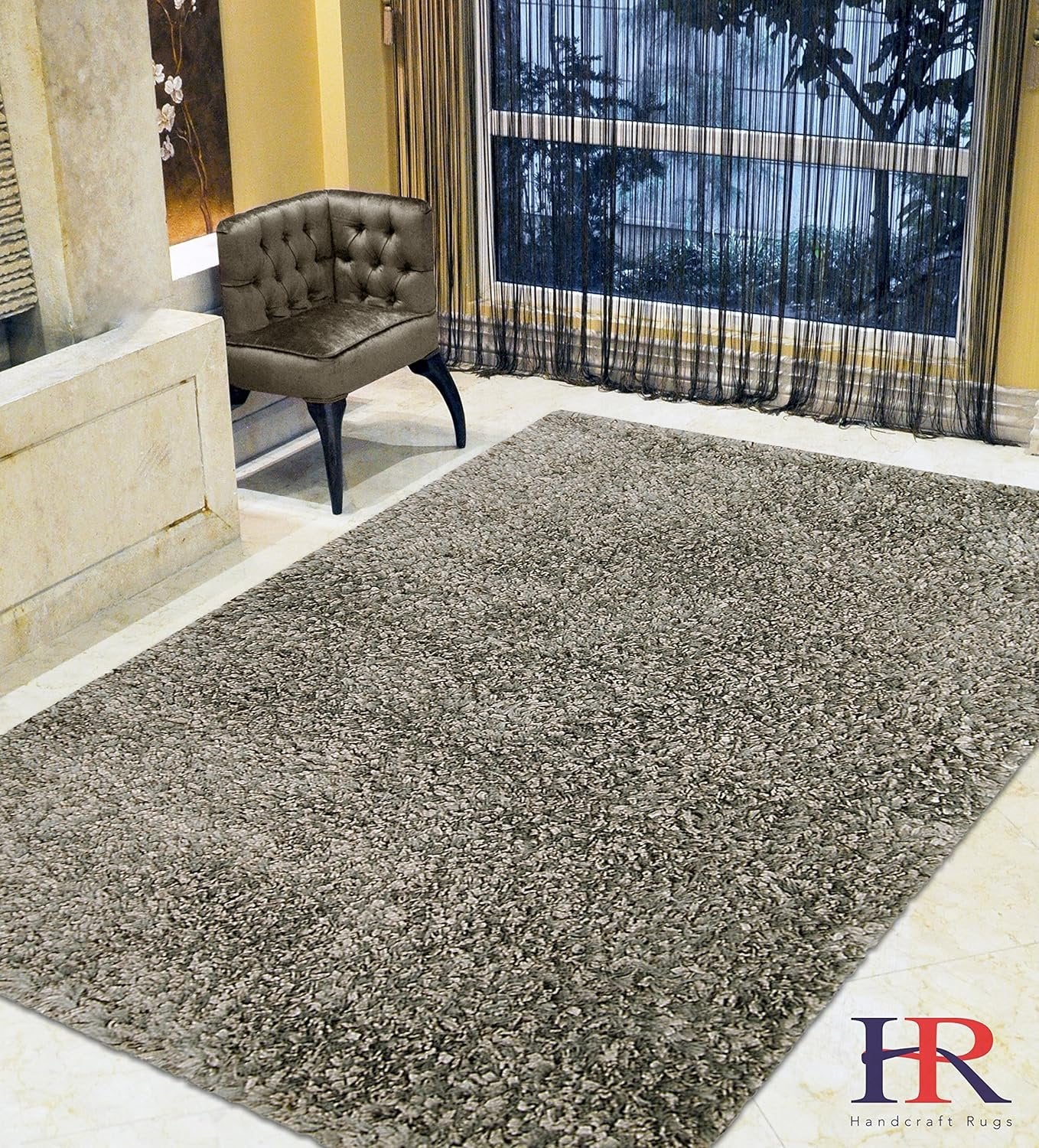 HR Luxury Shaggy Area Rug - Hand Tufted in India