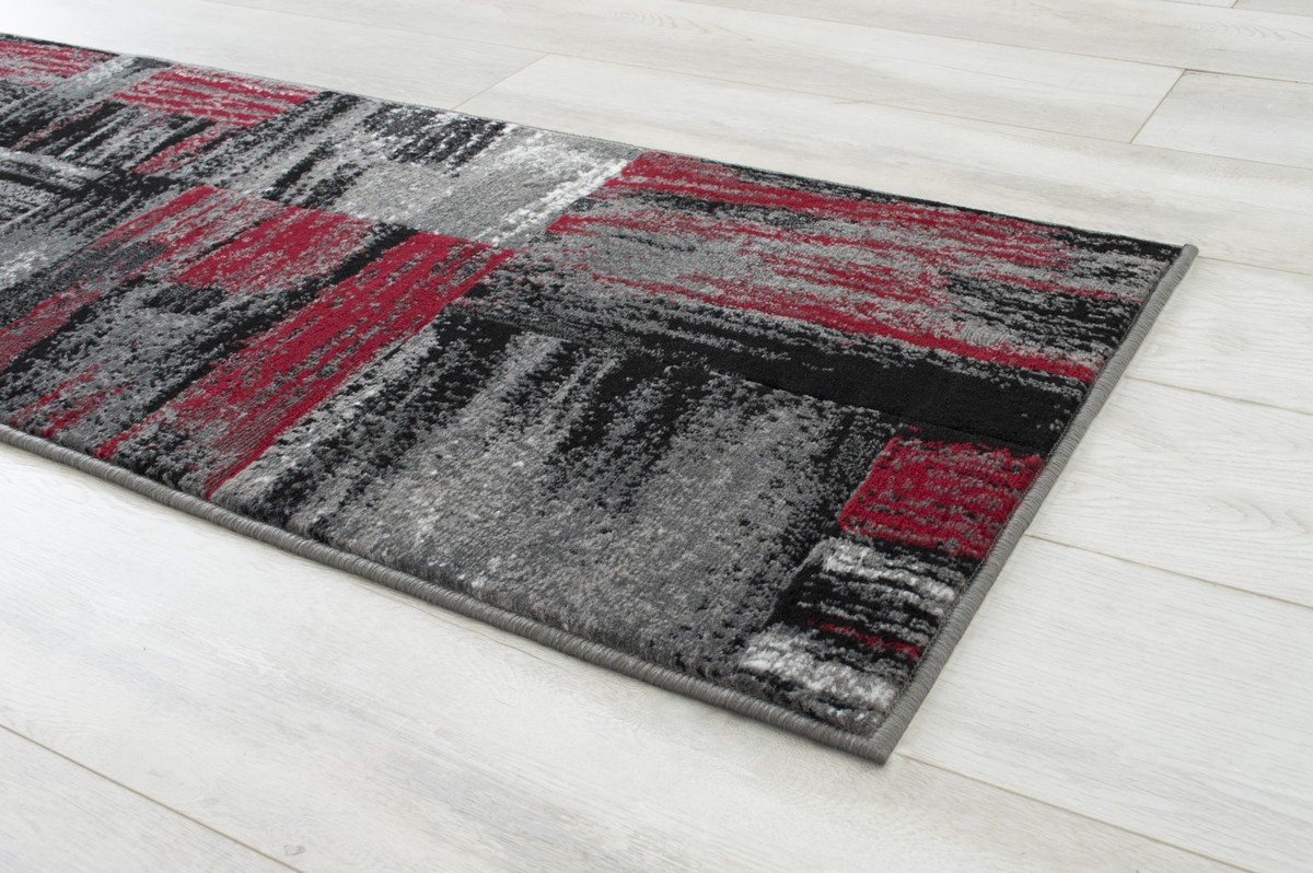 Modern Design Mixed Brush Pattern Colors Area Rug