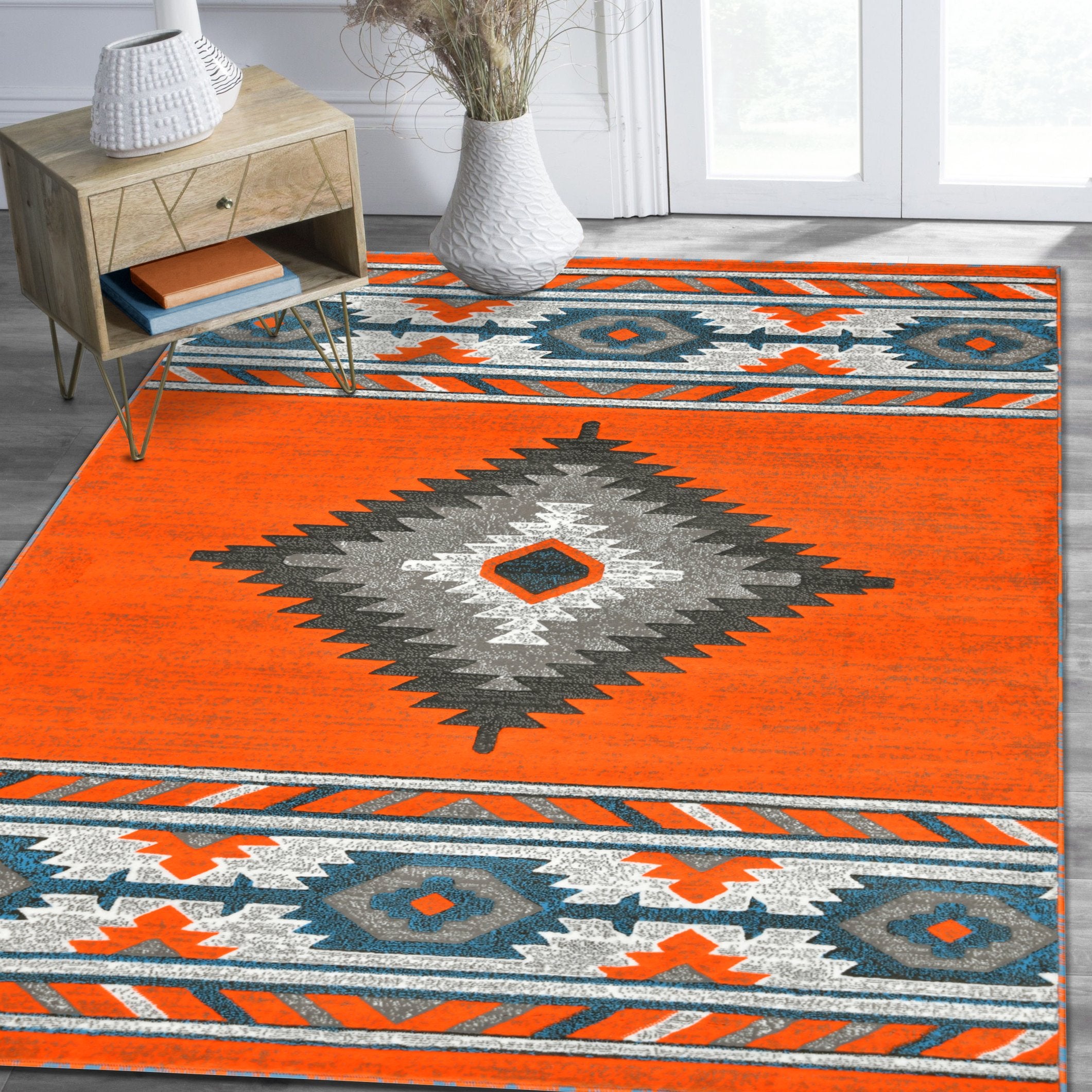 HR Southwestern Rugs Tribal Medallion #41