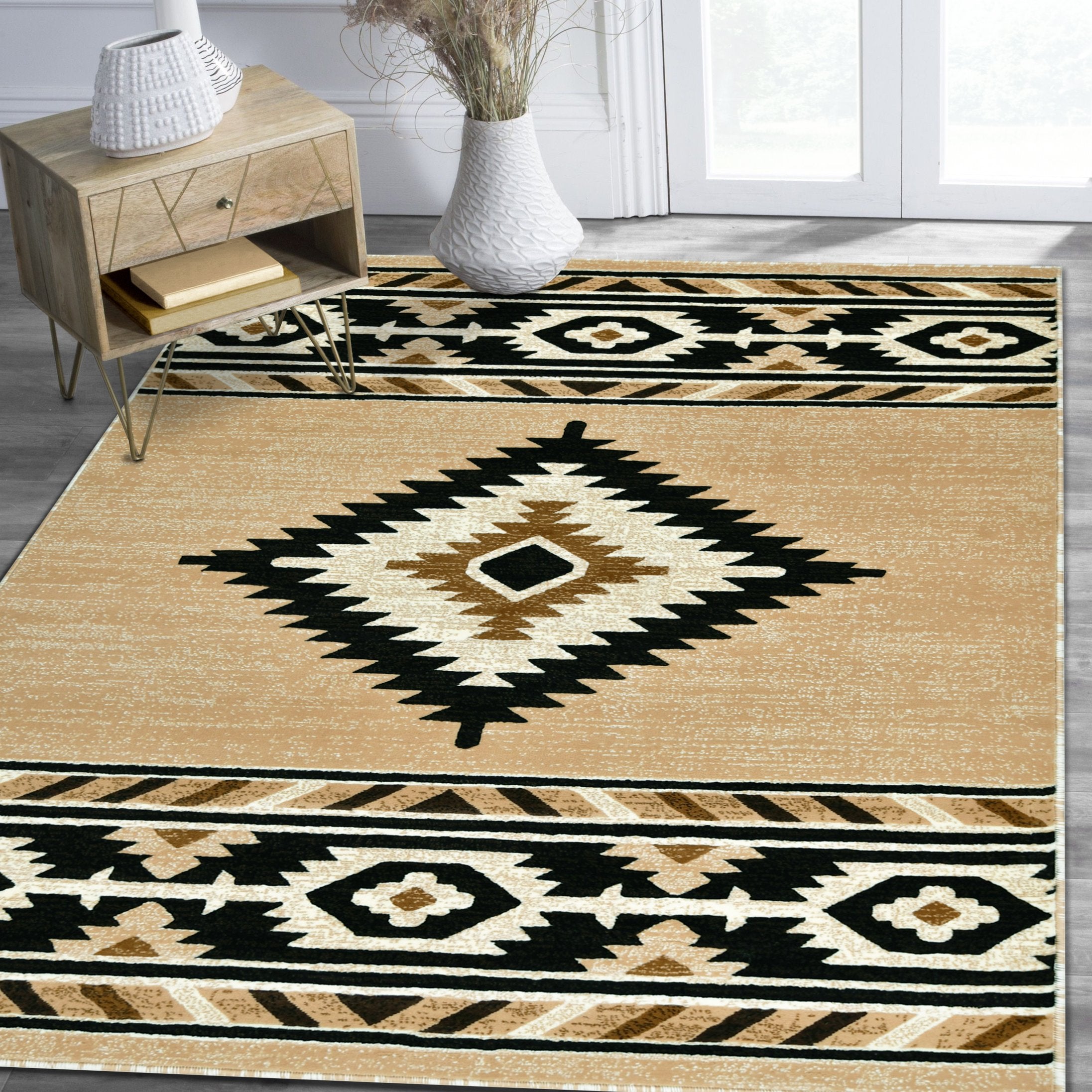 HR Southwestern Rugs Tribal Medallion #41