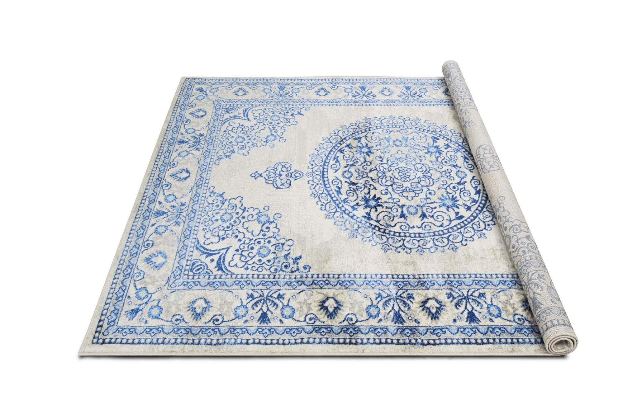 HR Traditional Rug for Living Room Antiqued Oriental Boho Décor