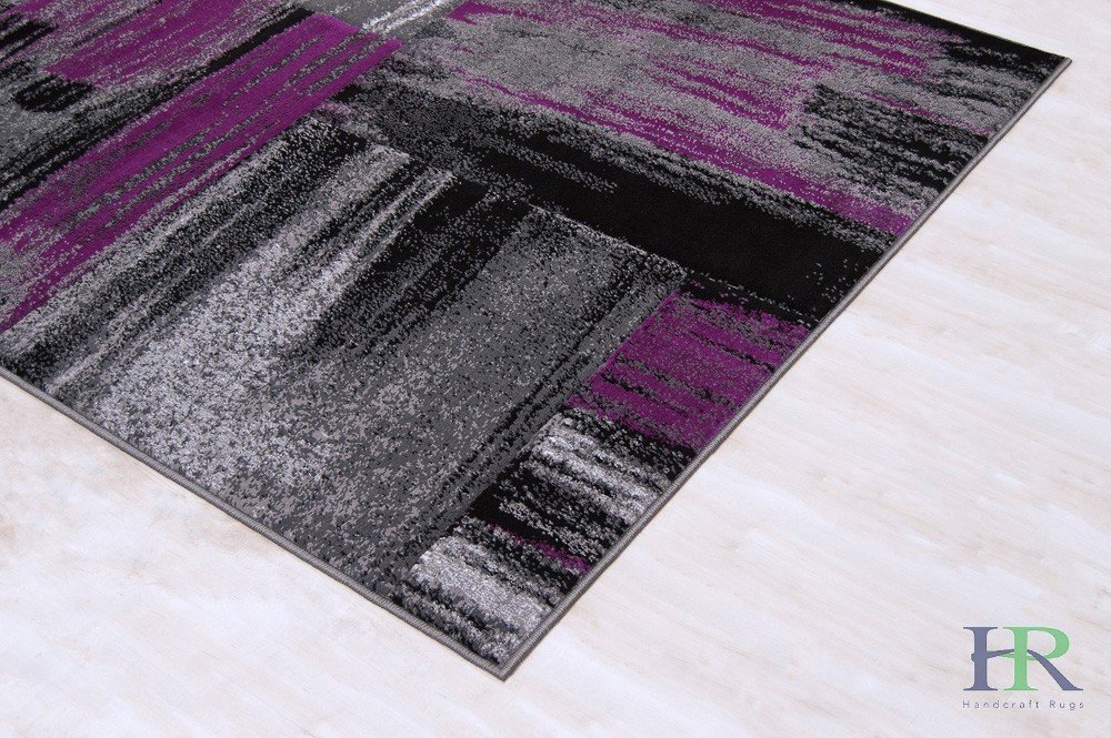 Modern Design Mixed Brush Pattern Colors Area Rug