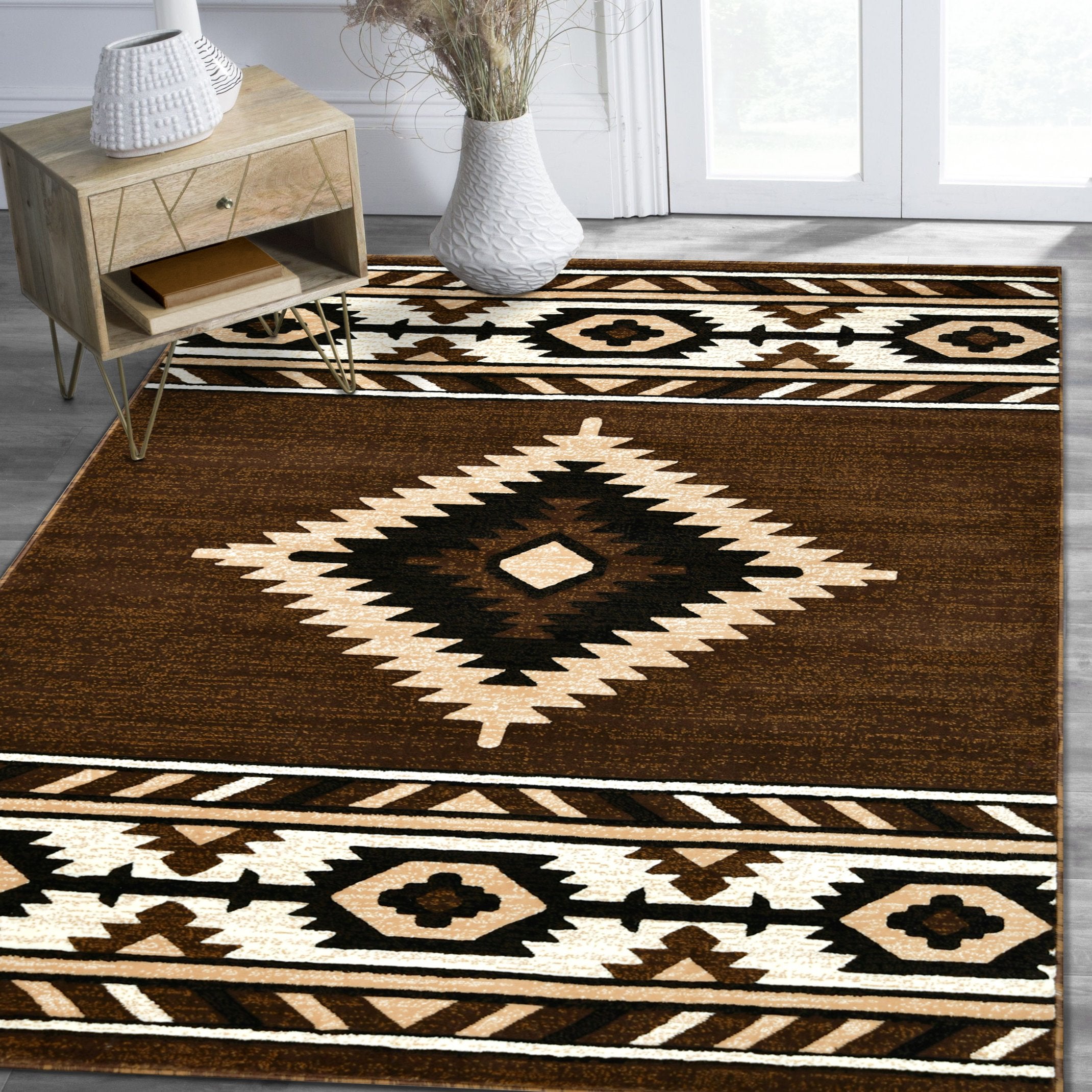 HR Southwestern Rugs Tribal Medallion #41