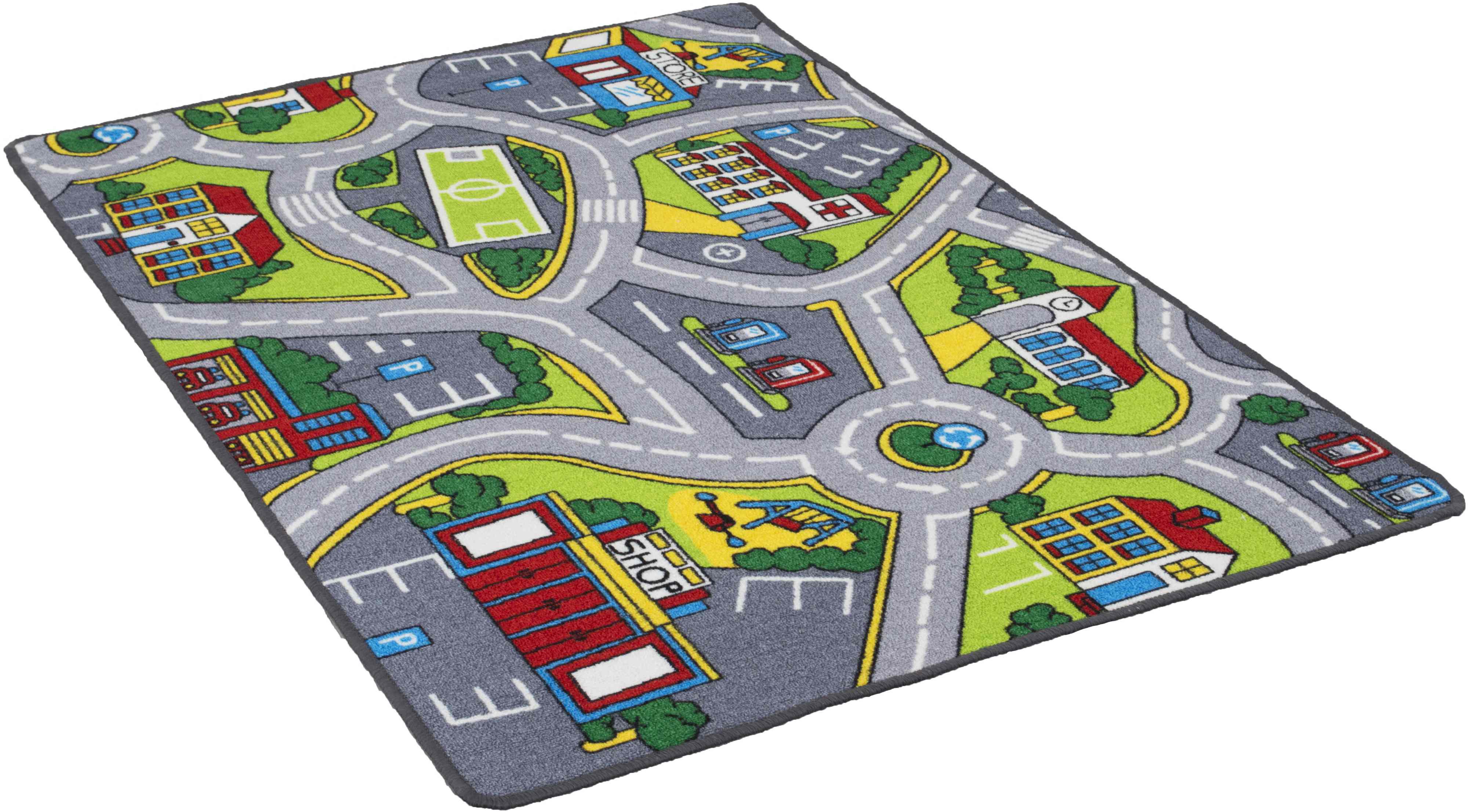 Kids Car Road Rugs City Map Play mat Classroom/Baby Room Non-Slip