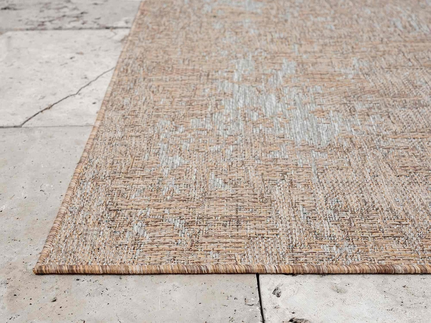 HR Waterproof Abstract Outdoor Rug - Stain and Fade-Resistant #1665