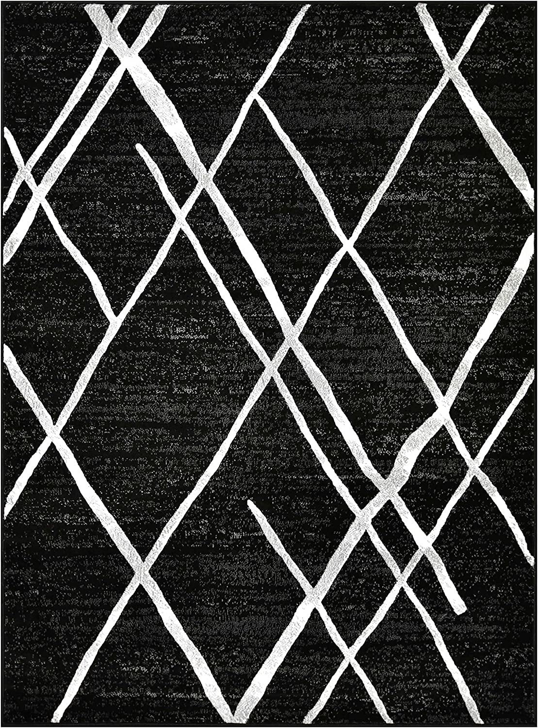 Diamond Pattern Contemporary Abstract Area Rug