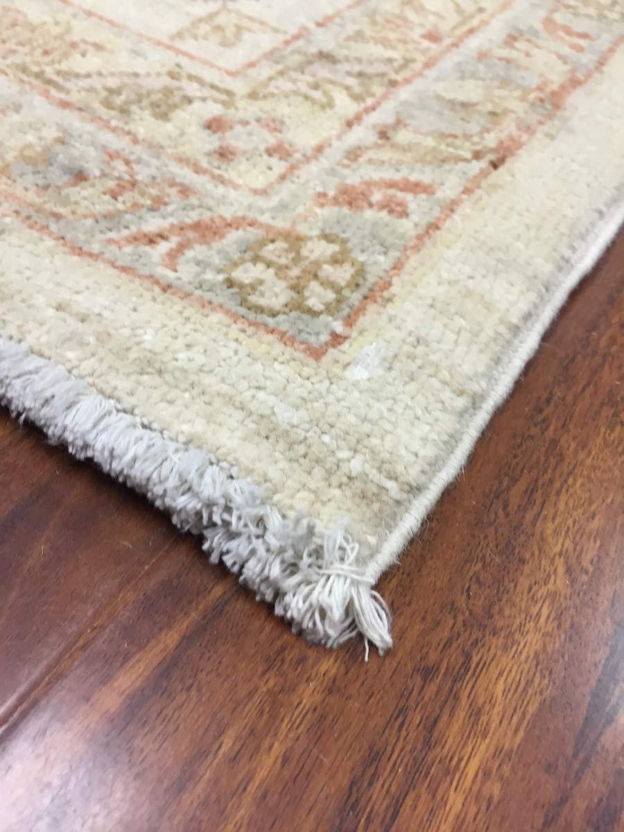 Hand Knotted Pakistani Rug-Ziegler-Ivory/Beige/Multi-(8.1 by 10.2 Feet)