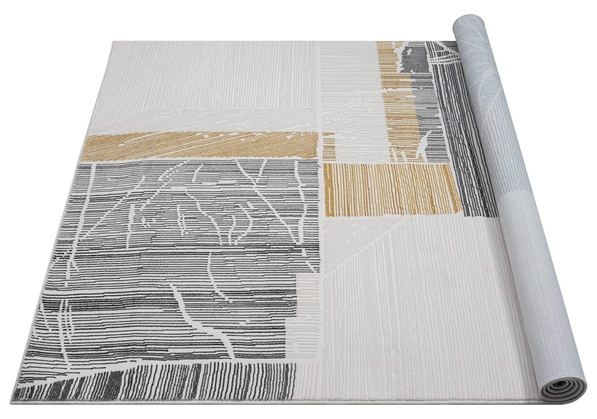 HR Premium Super Soft Polyester Abstract Area Rug #456