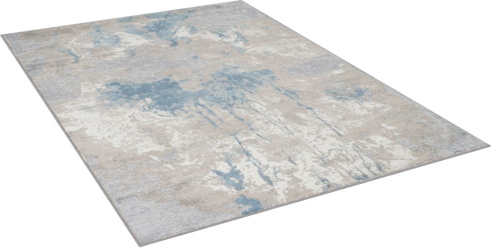 Silver/Ash Gray/Ivory/Ocean Blue-Faded, Distressed