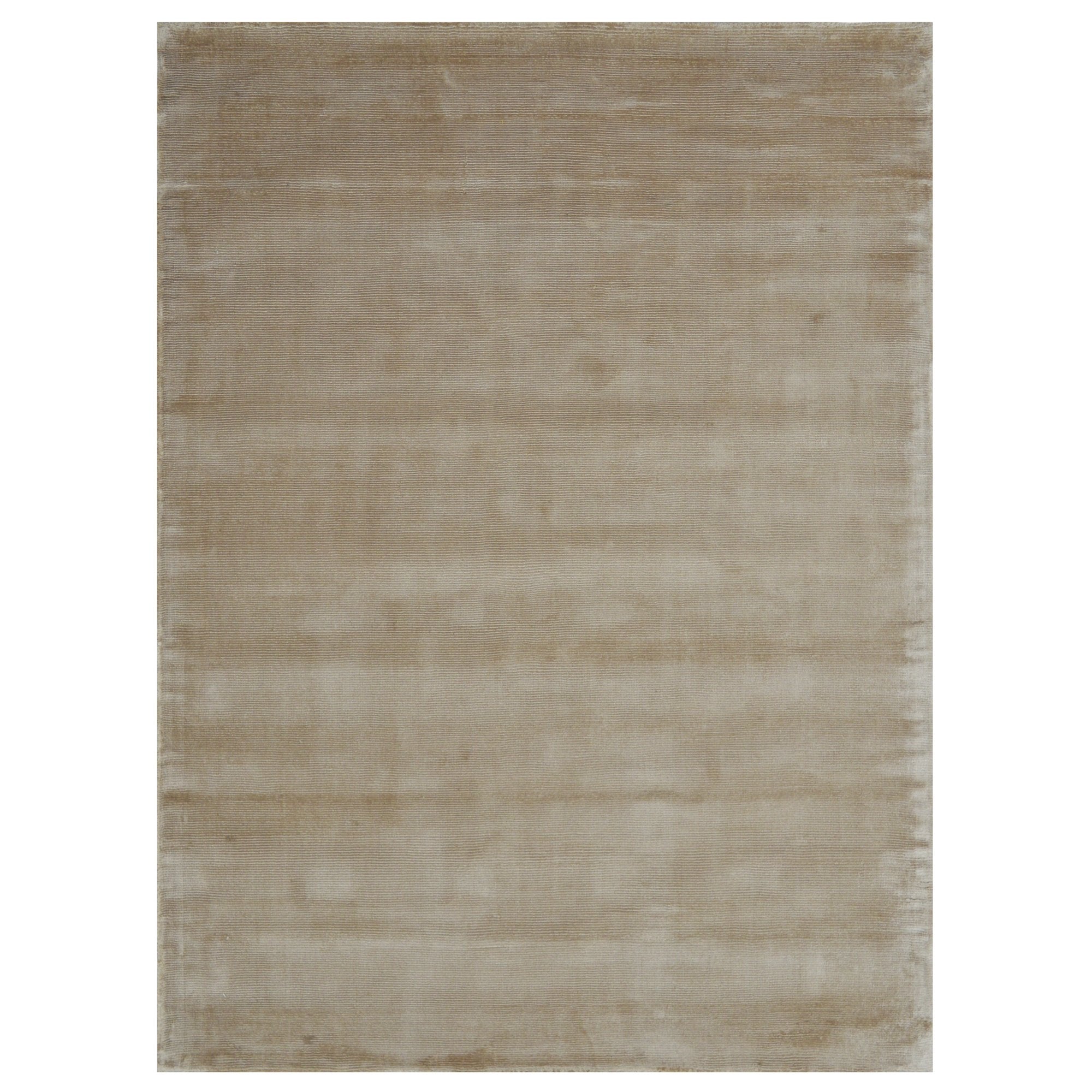Champagne Color Rugs Tencel Ultra-Soft Hand Knotted in India 9' X 12' Rugs for Dining Room
