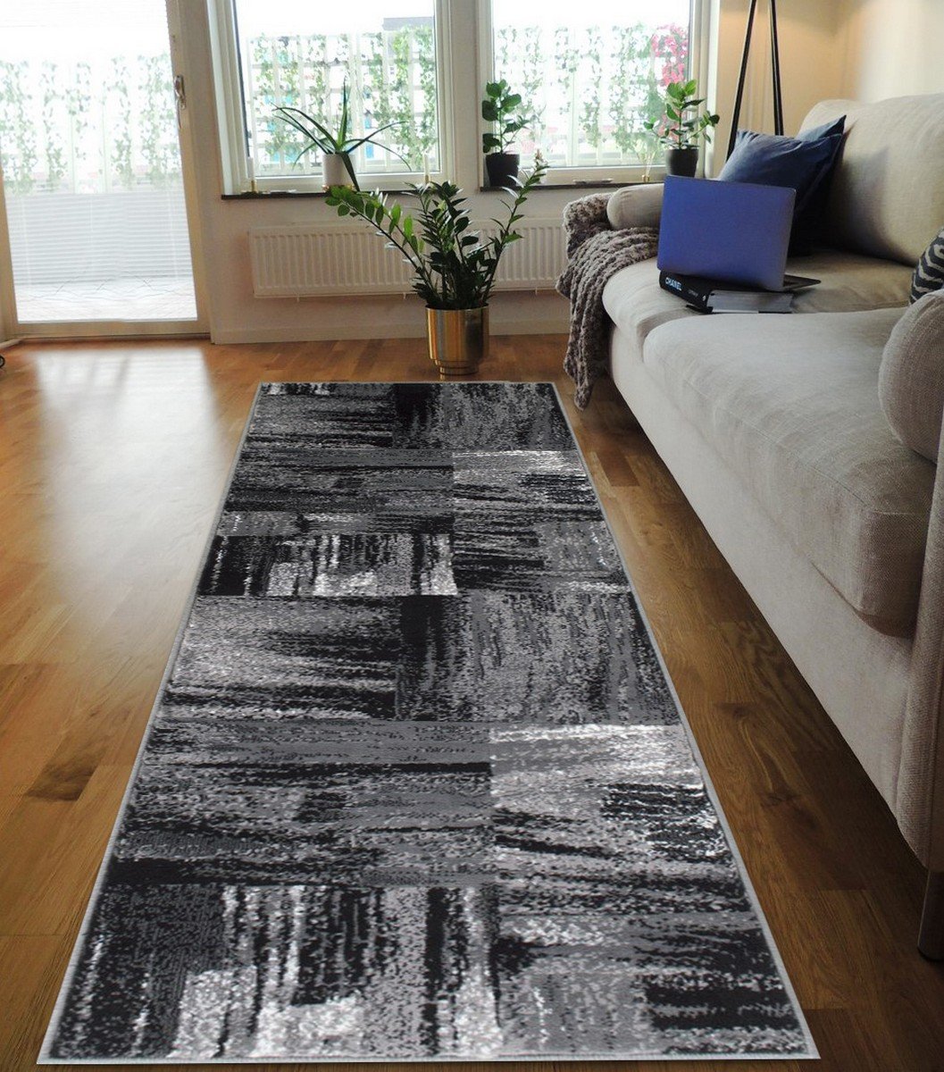 Modern Design Mixed Brush Pattern Colors Area Rug