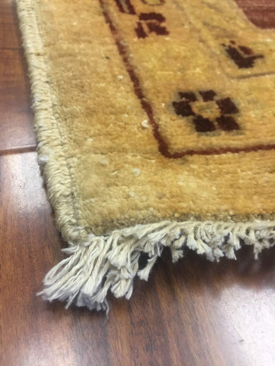 Hand Knotted Pakistani Rug-Ziegler-Red/Beige/Multi-(10 by 13.8 Feet)