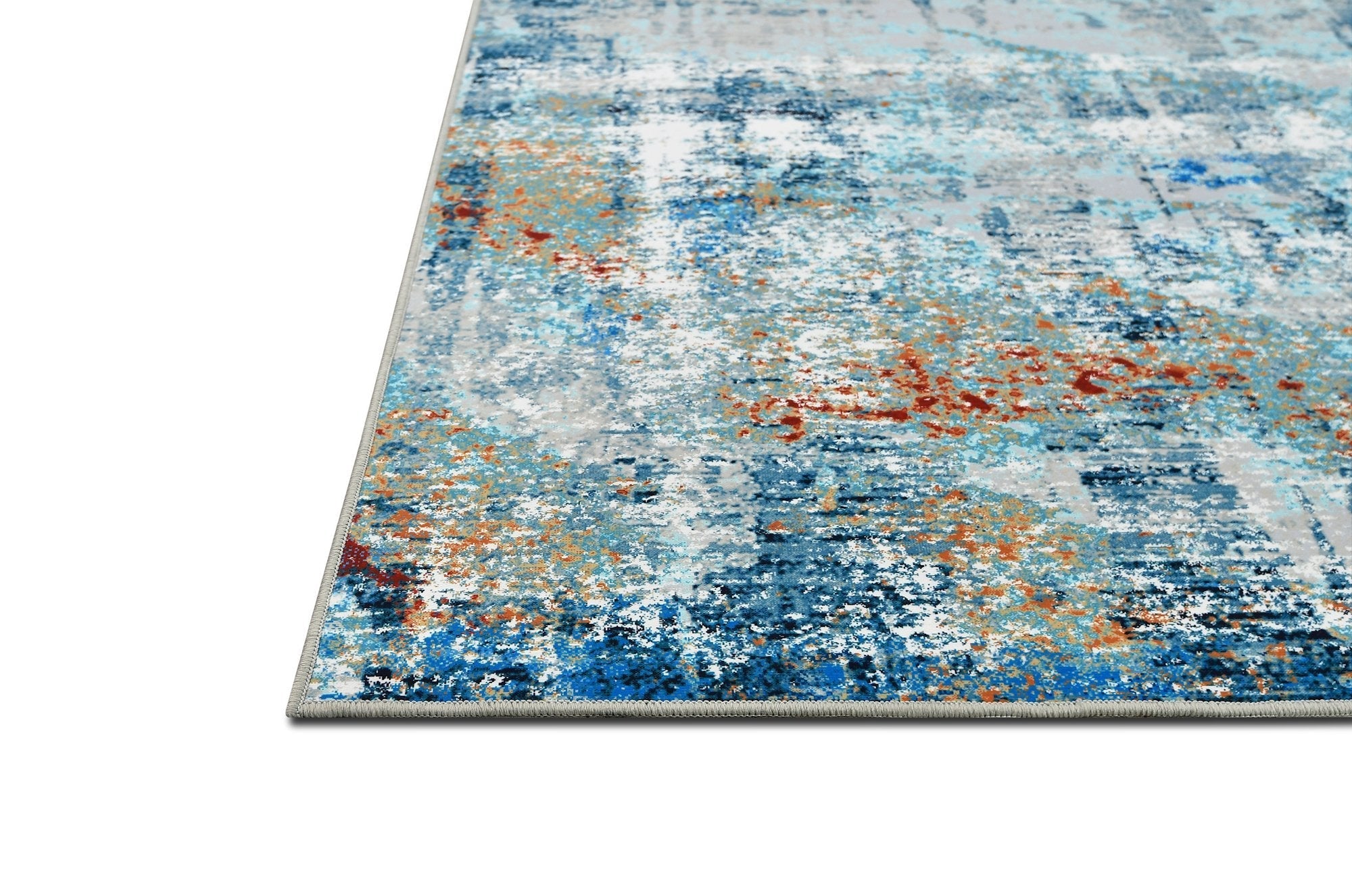 HR Abstract Area Rug - Non-Slip Rubber Backing, Polyester #1101