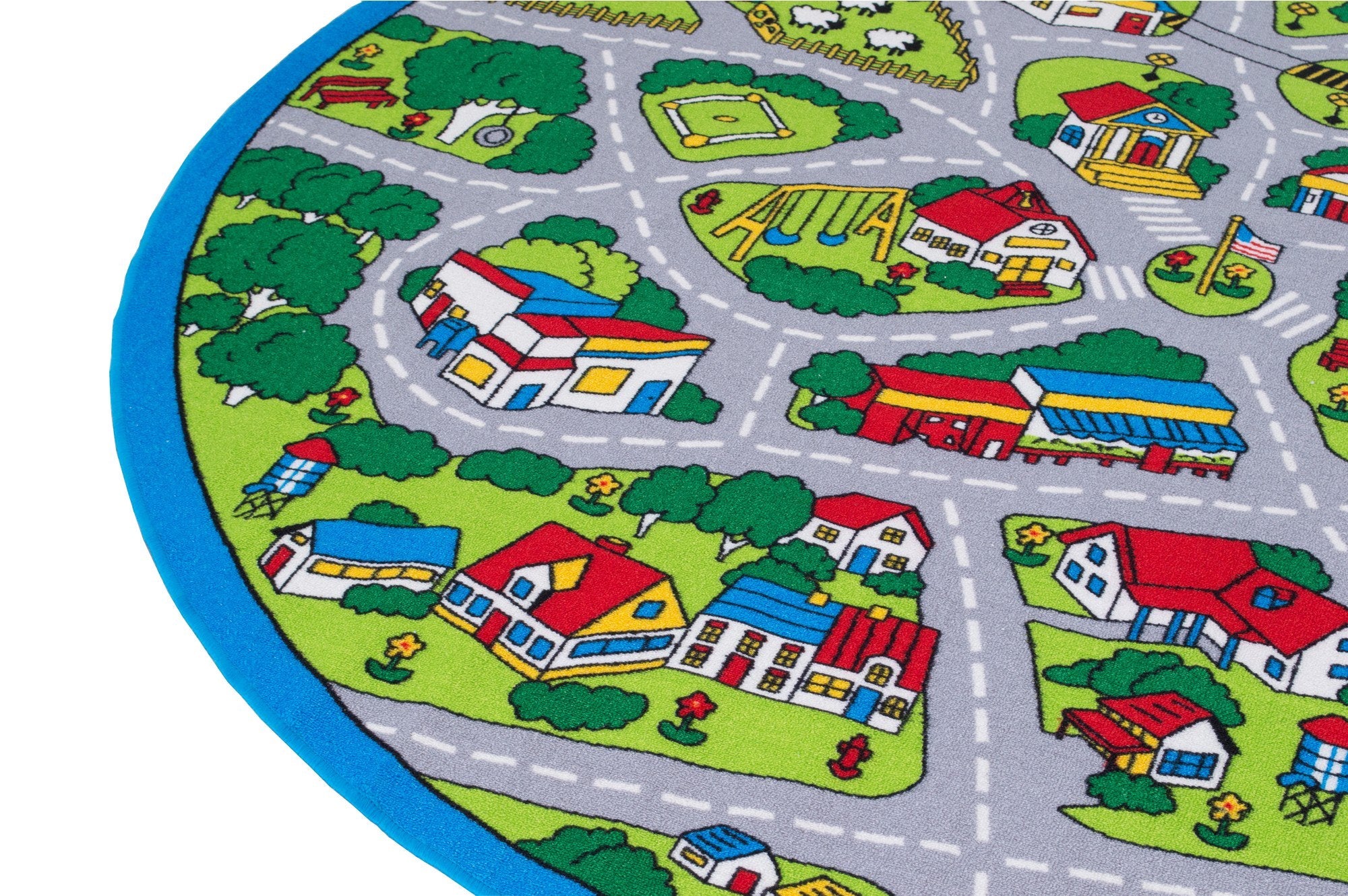 Kids Car Road Rugs City Map Play mat Non-Slip