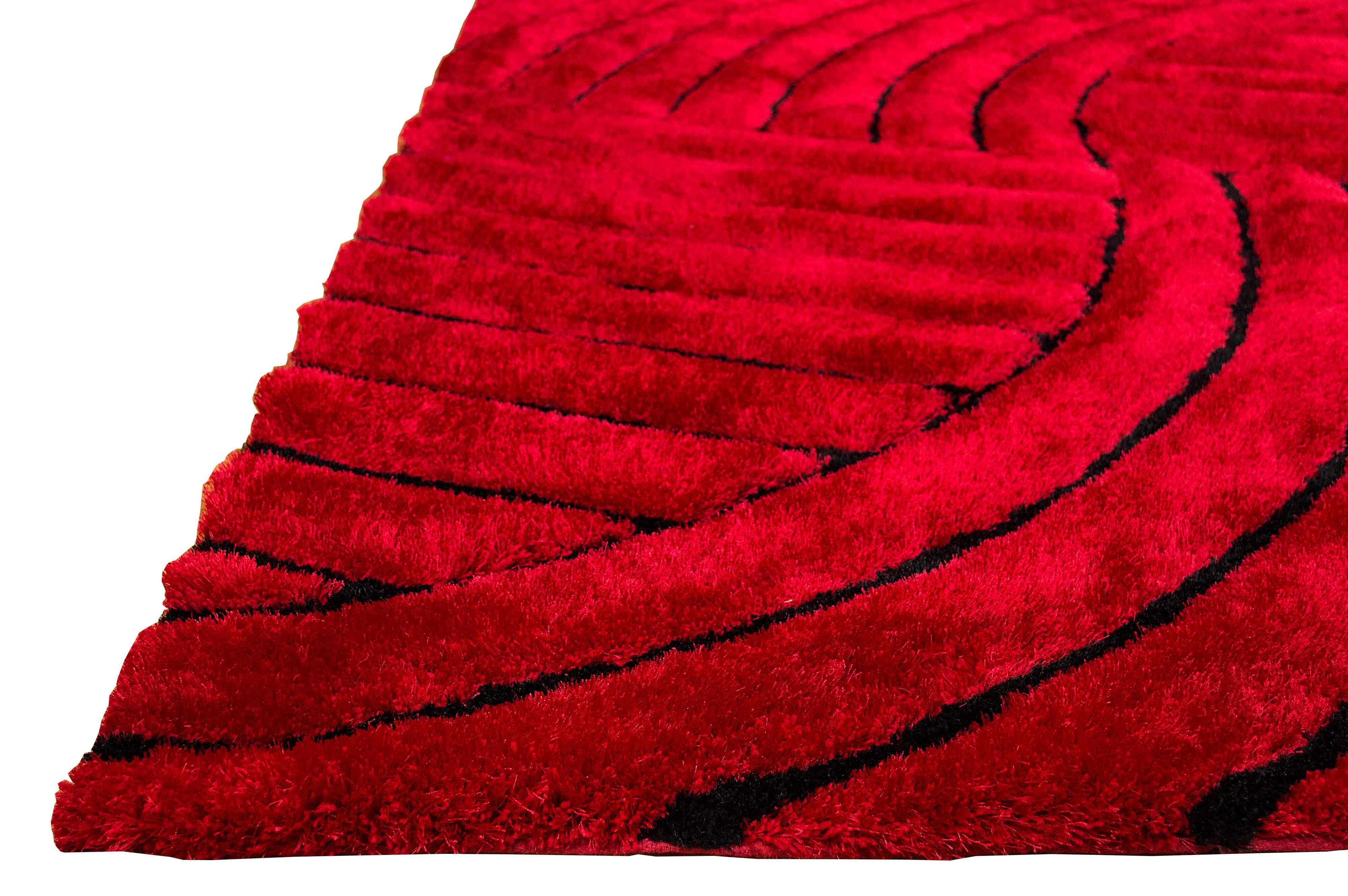 3-D Hand Carved Shaggy Rugs #100