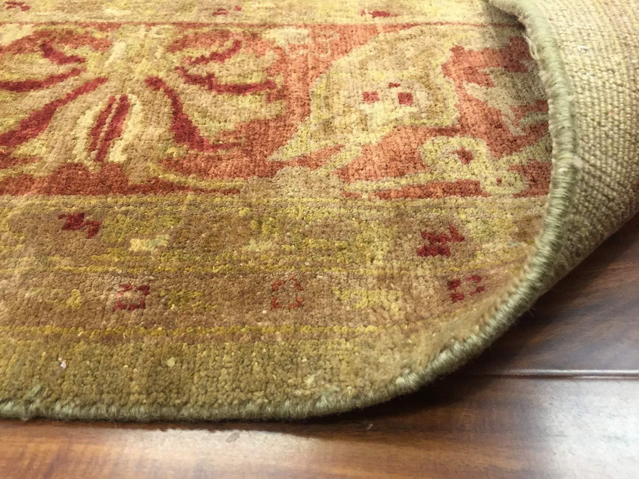 Hand Knotted Pakistani Rug-Ziegler-Burgandy/Olive/Multi-(9.1 by 11.10 Feet)