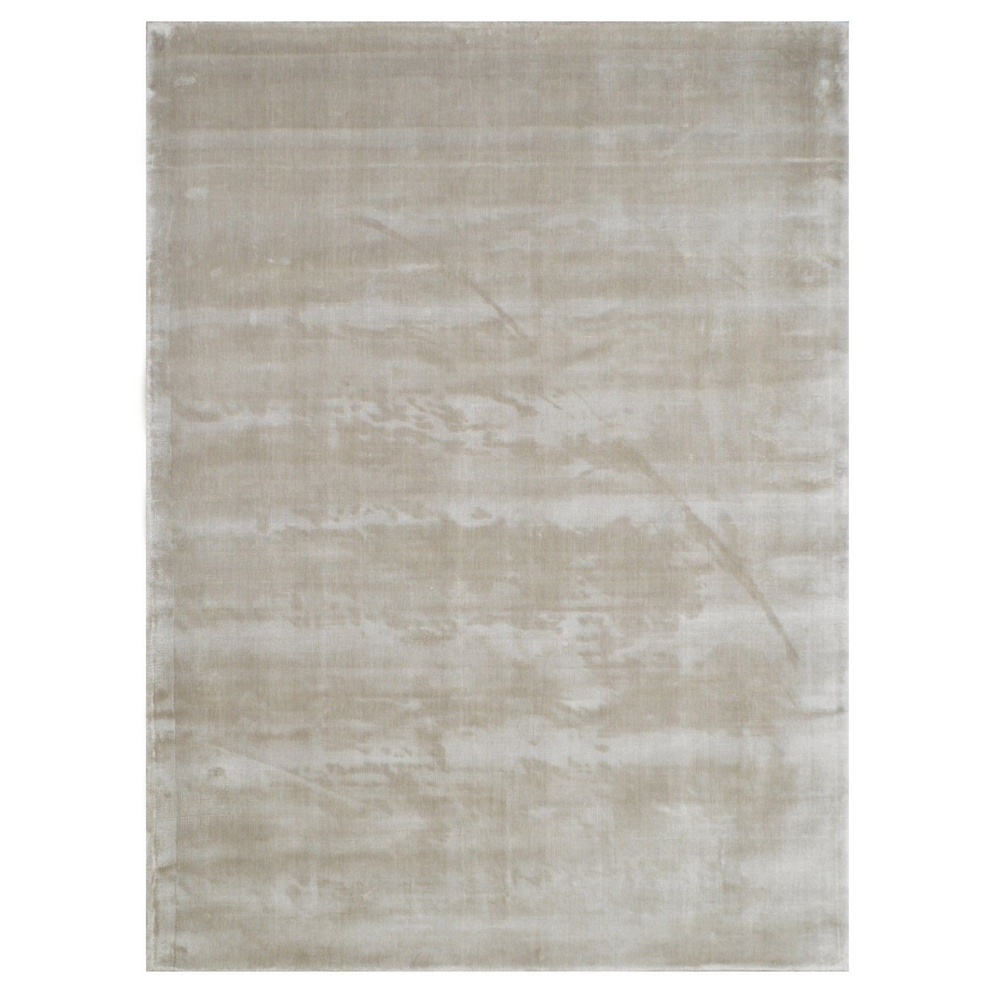 Silver Color Rugs Tencel Ultra-Soft Hand Knotted in India 5' X 8' Rugs for Dining Room