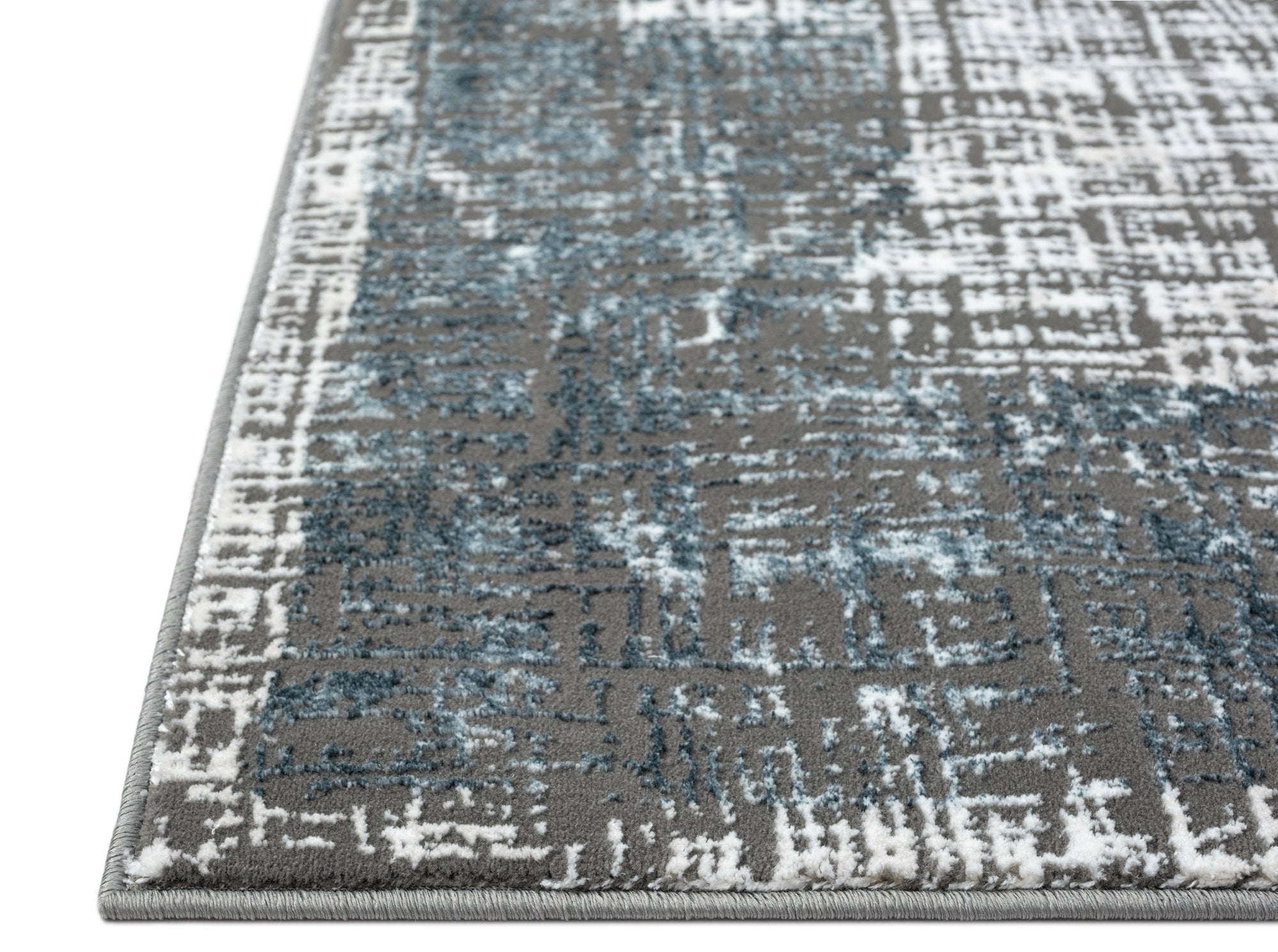 HR Super Soft Polyester Abstract Area Rug Bordered # 454