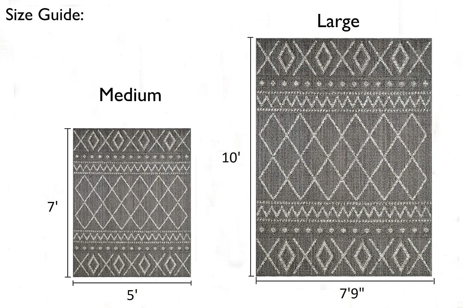 Outdoor Rugs 5x7 Diamond Pattern-20