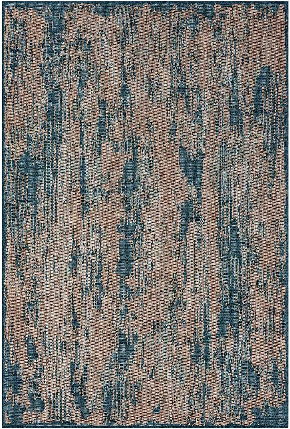 HR Waterproof Abstract Outdoor Rug - Stain and Fade-Resistant #670 –  Handcraft Rugs