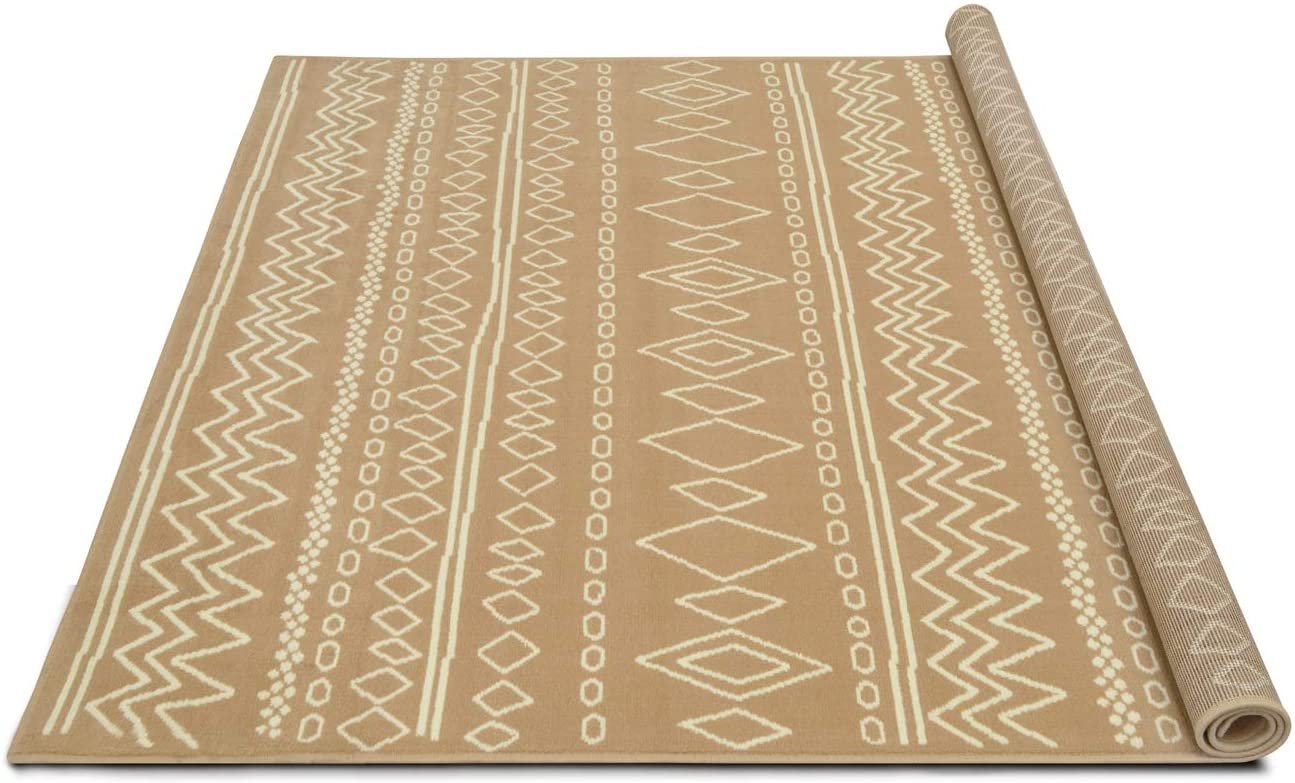 Southwestern Rug for Living Room Antiqued Trellis Camel and White Area Rug Boho D????cor Rugs for Bedroom